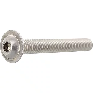 ISO7380-2 M 6x 6 Edelstahl A2-070 Linsenschraube mit Flansch und ISK