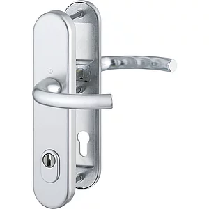 SH-Drückergarnitur TÔKYÔ-auf Schild PZ88, 57-67, mit Kzs., silber