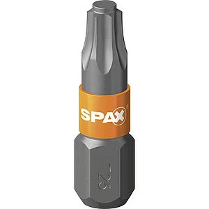 SPAX Bit-Einsatz T-Star 1/4"sechskant T25/25 mm Zapfenführung, Inhalt 5 Stück
