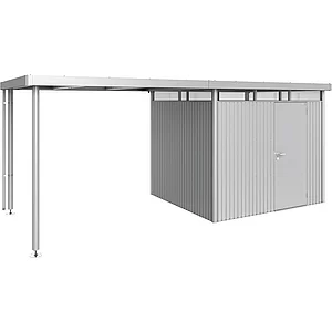 BIOHORT Seitendach HighLine H3 silber-metallic