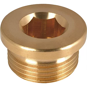 DIN908 G 1/4" Messing blank Verschlussschraube zylindrisches Rohrgewinde