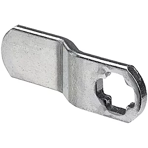 HETTICH Schlossriegel gekröpft Türstärke 14 - 18 mm, Stahl vernickelt