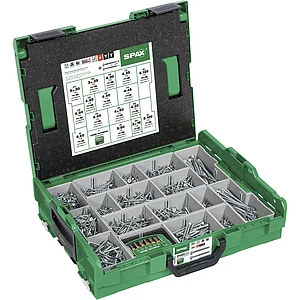 SPAX SNK Montagekoffer / L-BOXX, T-STAR plus, Wirox-Silber, ( 2.445 Stk )