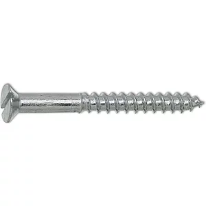 DIN97 2.0 x 10 verzinkt Holzschraube Senkkopf mit Schlitz