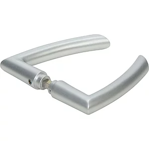 DORMA-Glas Drückerpaar 24.301, 8 mm, silber eloxiert