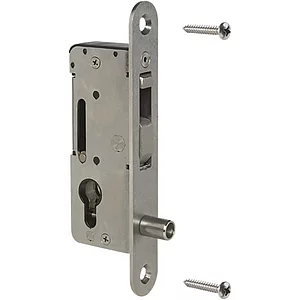 Rohrrahmenschloss H-COMPACT mit Hakenriegel, ohne Dr-Loch ,PZ, DM 35, Edelstahl