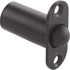 Türschnapper mit Rundfalle, Kunststoff schwarz (12.305)