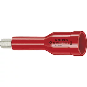 KNIPEX Steckschlüssel-Einsatz isoliert 9839, 3/8" für Innensechskant, SW 8 mm