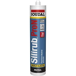 SOUDAL Neutralsilikon Silirub PRO N betongrau hell 300ml
