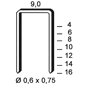 ALSAFIX Klammern Type V 10 mm aus Stahldraht verzinkt (10000 Stück)