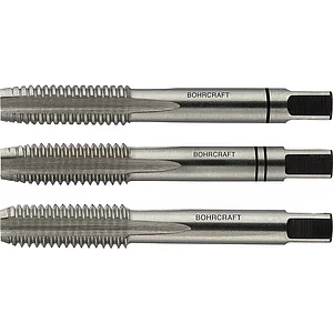 BOHRCRAFT Hand-Gewindebohrer-Satz HSSG DIN352 BSW Whitworth Gewinde W 7/16"