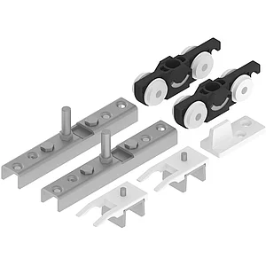 HELM 73 Beschlagset Holz minimale Einbauhöhe ohne Laufschiene