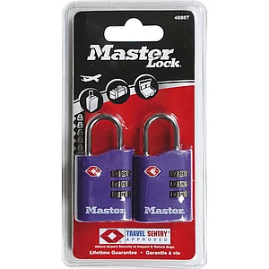 MASTER LOCK Vorhangschloss 4686 EURT TSA Zahlenschloss, 30 mm, bunt, SB