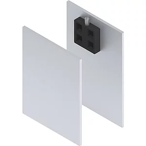 SOLIDO 100/HELM Abdeckkappen-Set Montageschiene/Abstand/Blende H/G silber