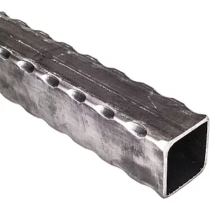 ARTEFERRO Rohr 40 x 40 x 2,5, Länge 3000 mm, Schmiedeeisen gehämmert