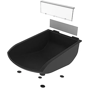 FATH Greifschale 105 x 130 x 50 mm schwarz Nut 8