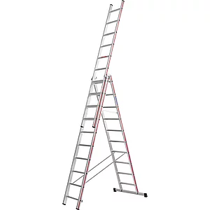HYMER Alu-Allzweckleiter 3-teilig Type 4047 Sprossen=3 x 10