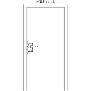 BKS Fluchttürschloss-Set Talin 1 flg. Funktion E/EN 179, rechts, DM 65,Edelstahl