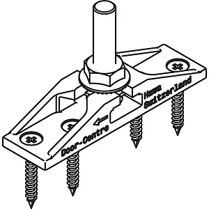 HAWA-Junior 40/Z Zweiwegaufhängung mit Tragschraube M8