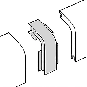 Verbinder für Rohrabdeckleiste Eiche