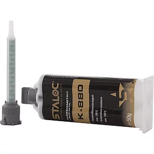 STALOC K-880 Flüssigmetall 50ml grau, + Mischer