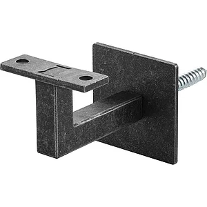 Handlaufträger mit Schraubbefestigung,Wandabstand 78 mm,Stahl schwarz passiviert