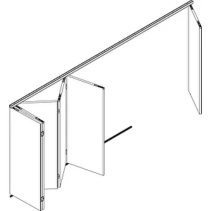 HAWA-Variofold 80/H Grundgarnitur, m. Drehlager und Führung