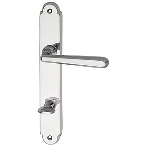 MARCHESI FH Drückergarnitur ALT-WIEN - auf Schild WC 90, Messing verchromt