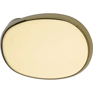 MARCHESI Türknopf gekröpft oval, 51 x 81 x 47, Edelstahl Messing poliert