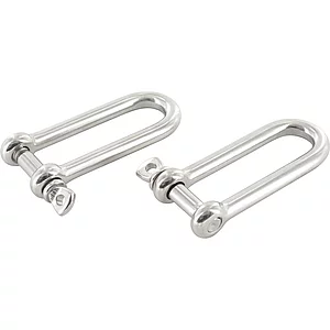 Normschäkel Edelstahl Bolzen lange Form ø 8 mm Lichte=64 mm