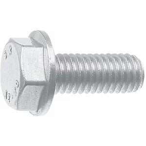 Sechskant-Flanschschraube KL100 M 6 x 12 zinklamellenbeschichtet / Ripp-Schraube