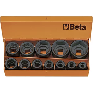 BETA Kraftsteckschlüssel-Satz 1/2"vierkant DIN3129 10-32 mm 12-teilig