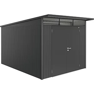 BIOHORT Gerätehaus AvantGarde A8 dunkelgrau-metallic Doppeltür