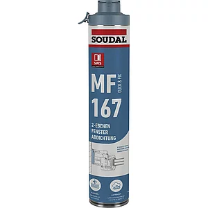 SOUDAL Pistolenschaum MF167 Click&Fix 750 ml mit PDR