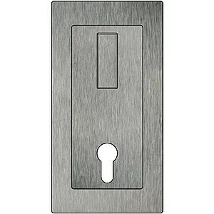 Einlassmuschel Silent Stop PZ, 94 x 179 mm, Edelstahl geschliffen