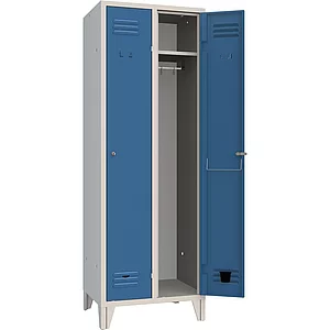 Garderobenschrank Abteilanzahl 2 RAL7035/5010