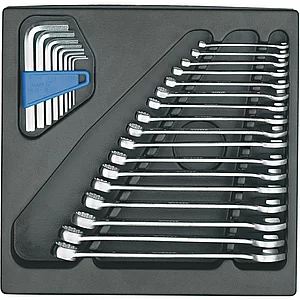 GEDORE Ring-Maulschlüssel-Satz 1500 ES-7 in 2/3 ES-Modul 25-teilig