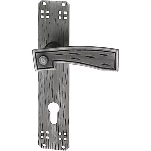 SCHÖSSWENDER Drückergarnitur ELGA - auf Schild PZ 88, schwarz passiviert