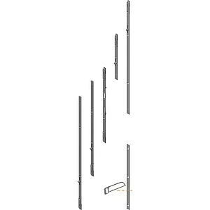 KFV-Stulpgarnitur für MFV-One Reparaturen, Pilzzapfen, Flachstulp 20mm,Edelstahl