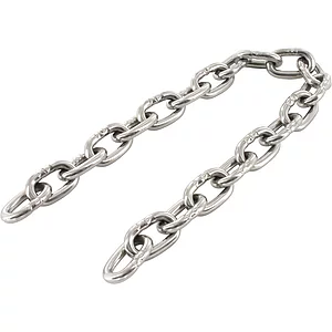 Rundstahlkette kurzgliedrig ähnlich DIN766 ø 6 mm Bund= 50 Meter - Edelstahl A4
