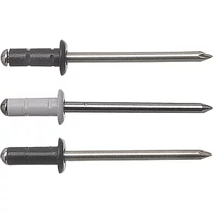 Mehrbereichsniete FRK 4.0x 9.5 Aluminium mit Edelstahldorn RAL6005 prefagrün