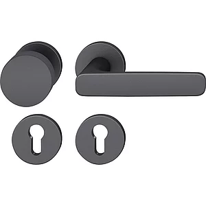 FSB Wechselgarnitur 12 1289 ASL auf Rosette PZ, Knopf drehbar, schwarz matt