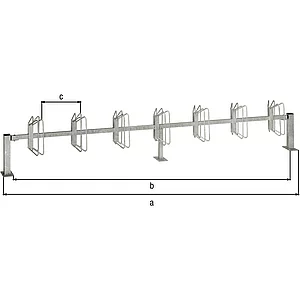 Fahrradständer Hagen 7 Einstellplätze Bodenbefestigung Einbetonieren