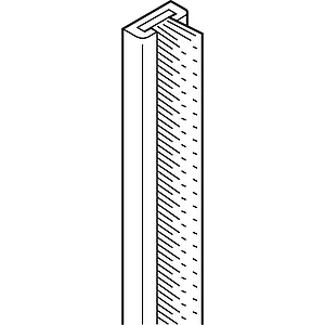 VITRIS Atrivant 80 Bürstenleiste mit U-Profil H=12 mm L=2500 mm Grau