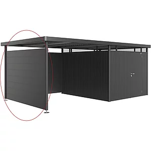 BIOHORT Seitendach-Seitenwand HighLine H5 dunkelgrau-metallic