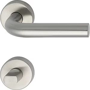 MARCHESI Drückergarnitur HORIZONT - auf Rosette WC, 38 - 45, Edelstahl matt