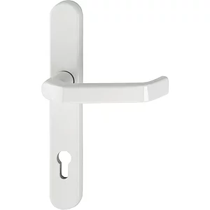 Schmalschild - Halbgarnitur LIVERPOOL - (Innen) PZ92, 8x50, weiß RAL 9016