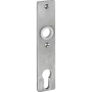 AMF Kurzschild 427Z, PZ 72, Schraublochabstand 67 mm, 156 x 32 x 6 mm, Edelstahl