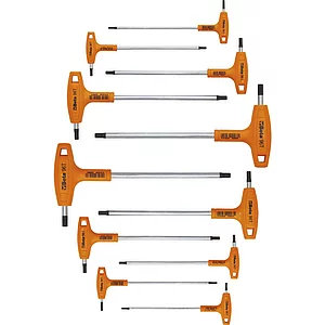 BETA Sechskant Stiftschlüsselsatz 96T/S11 mit Quergriff 2.0-10 mm 11-teilig