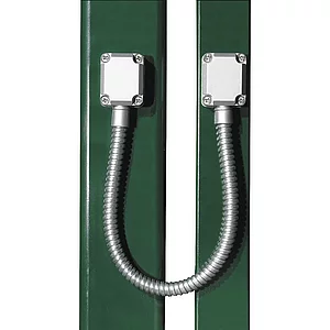 Kabelübergang DVK mit Edelstahl Überbrückungsschutz, Länge 450 mm, Alu silber